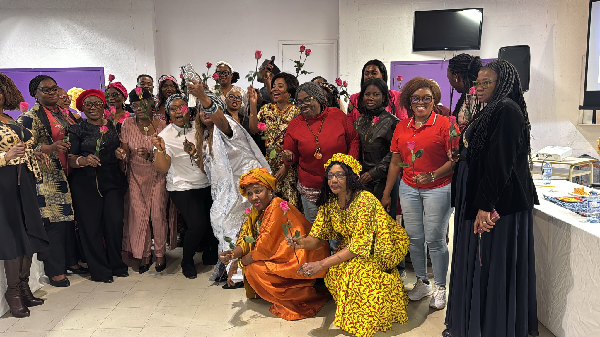 Photo de famille de la communauté.
